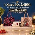 2X CANVAS TOTE BUNDLE