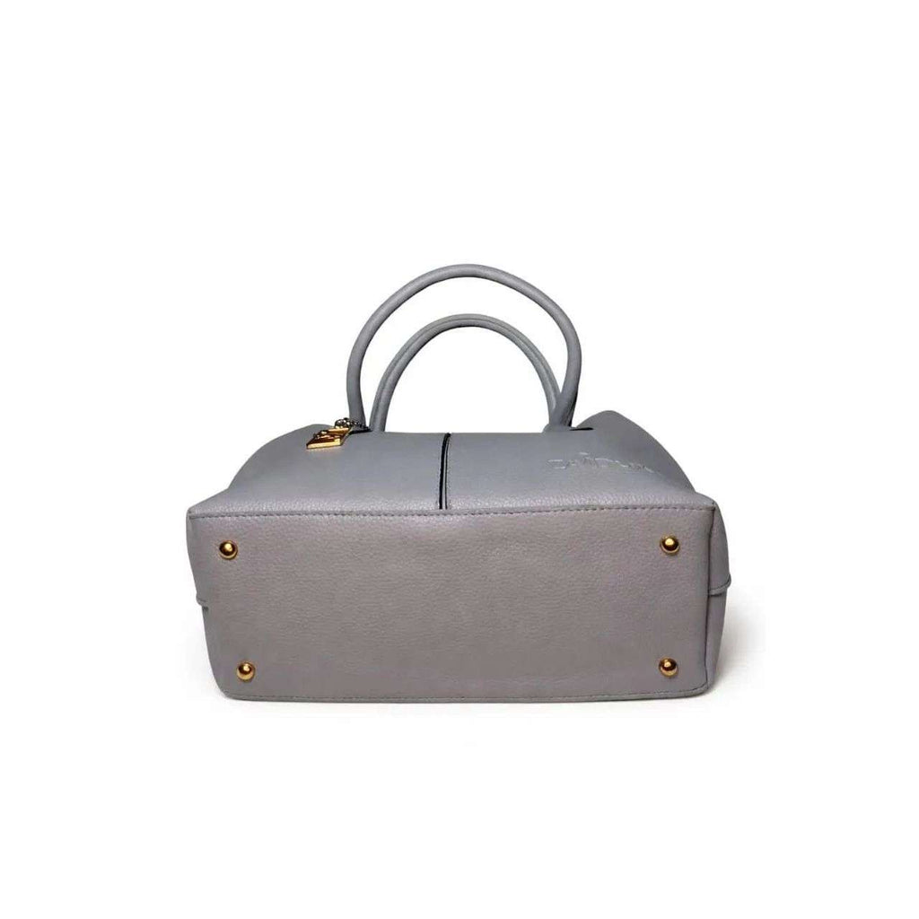 Bottom base view of sleek ladies purse