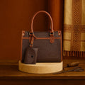 LuxeCarry Dark Brown elegant women bags front view by Zaiduxe