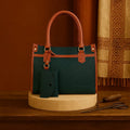 LuxeCarry Dark Green office bags pakistan by Zaiduxe